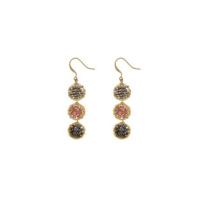 Hinth oorbellen tripple color Fairtrade Hinth oorbellen tripple color Fairtrade